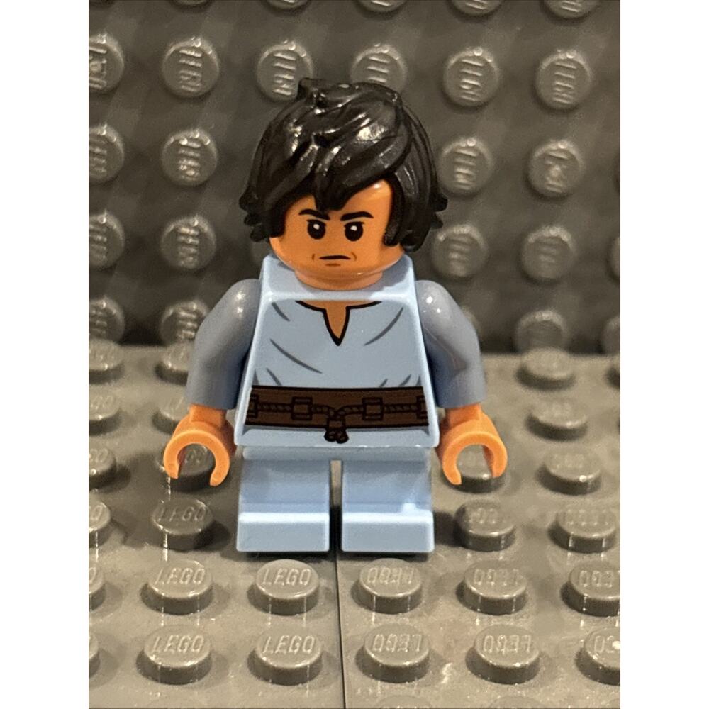 Lego Boba Fett - Young Minifigure #sw1407 Bright Light Blue Shirt Set #75433 New